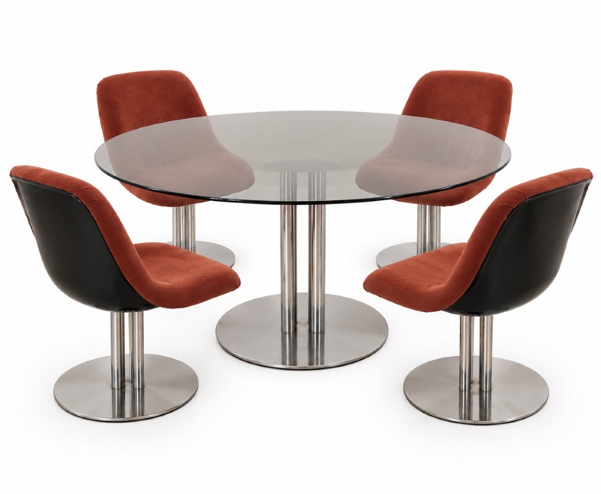 Tavolo con 4 sedie design – Anni '70