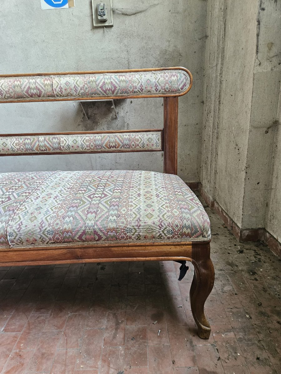 Coppia di panche piemontesi in noce – Metà XIX secolo-photo-7