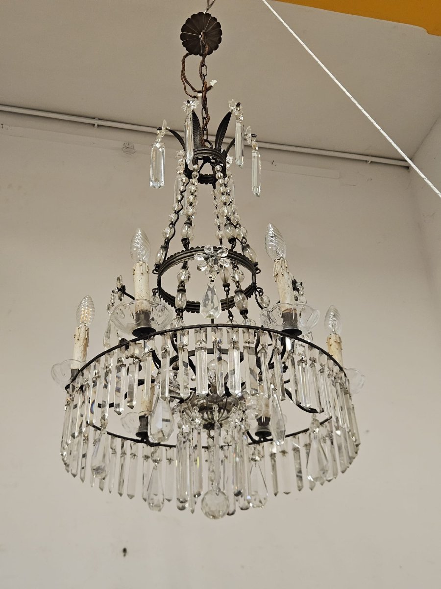 Lampadario in cristallo – Anni ’40-photo-1