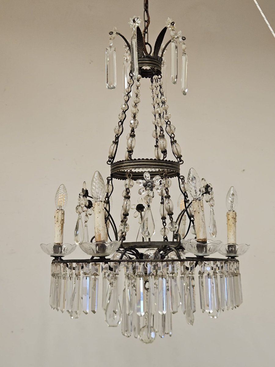 Lampadario in cristallo – Anni ’40-photo-2