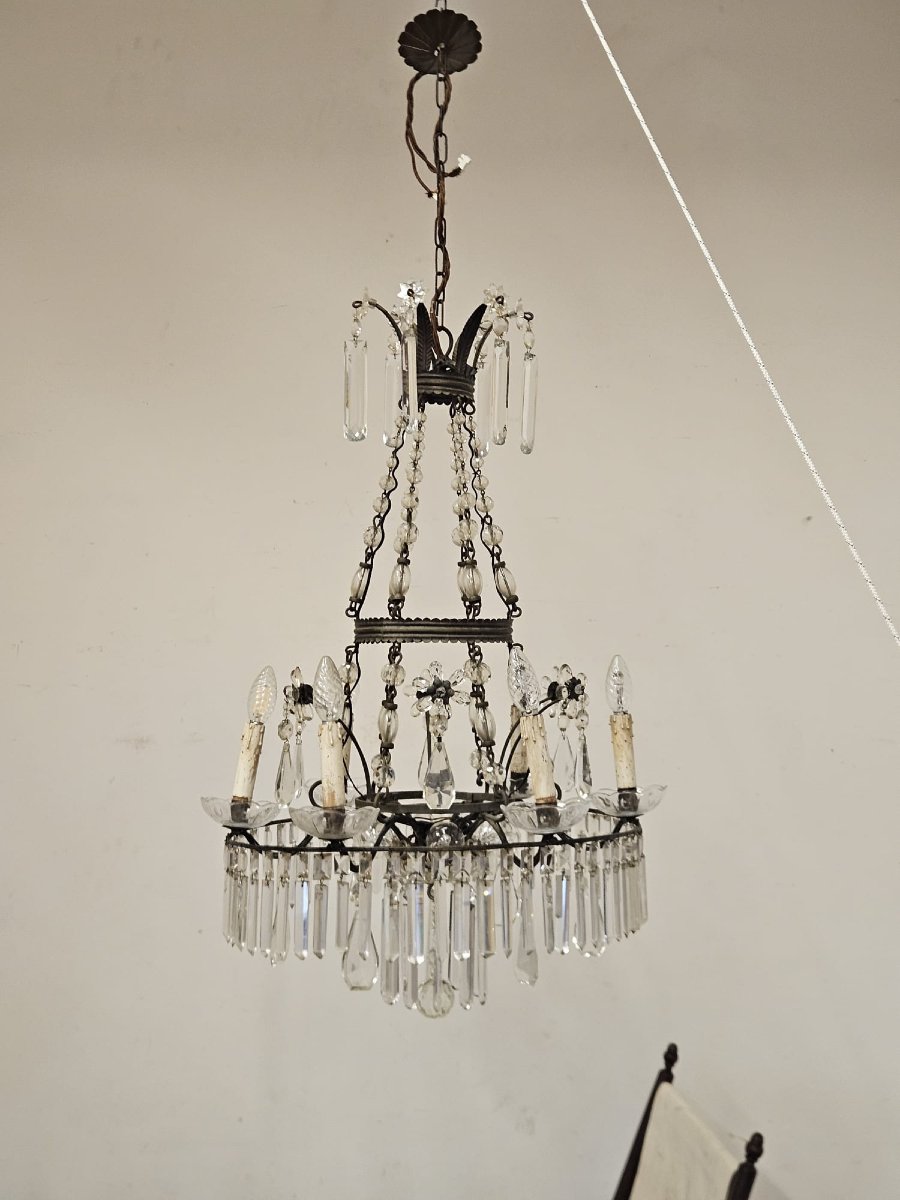 Lampadario in cristallo – Anni ’40-photo-4