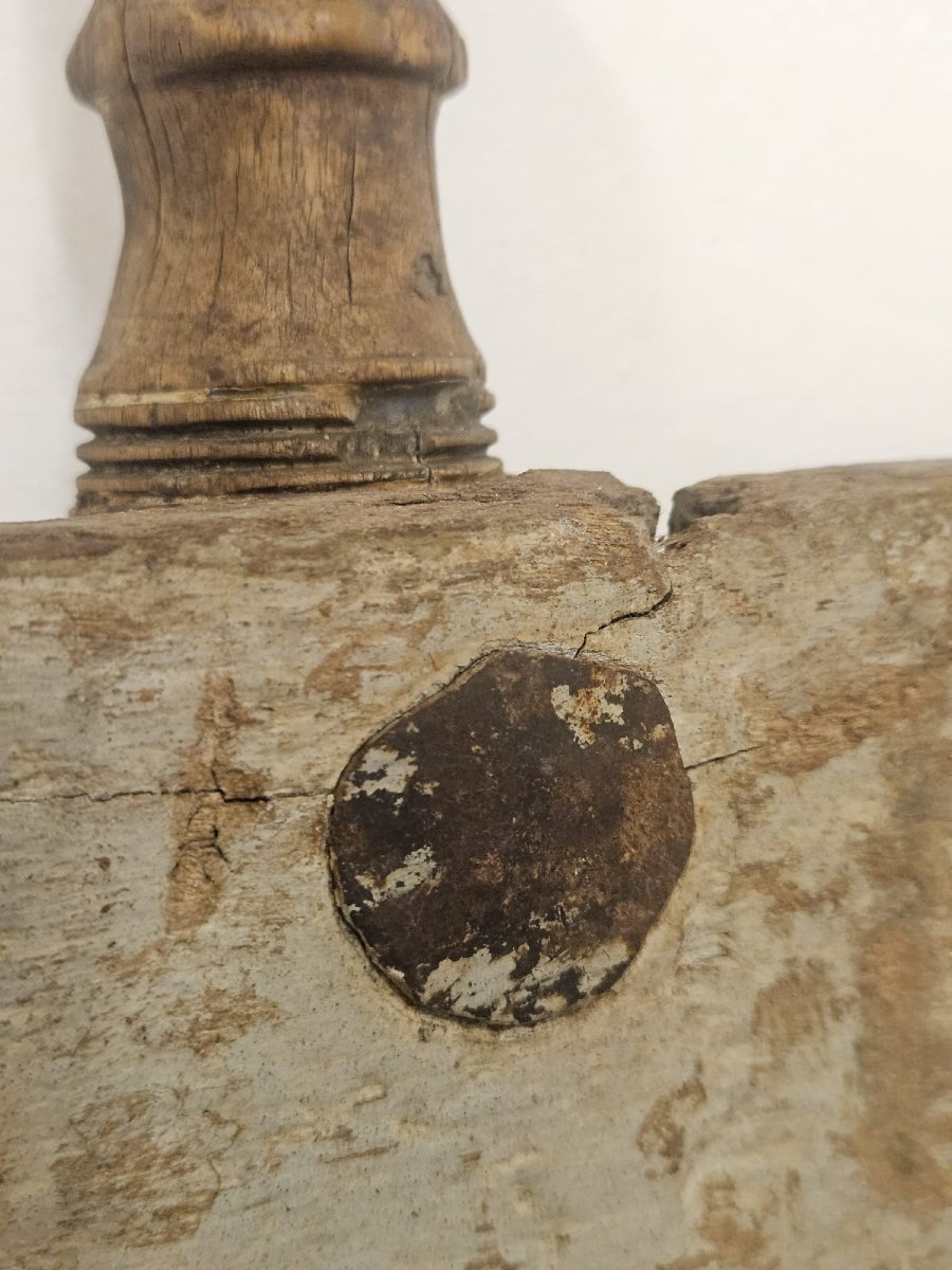 Parte di carretto siciliano in legno dipinto – XIX secolo-photo-3