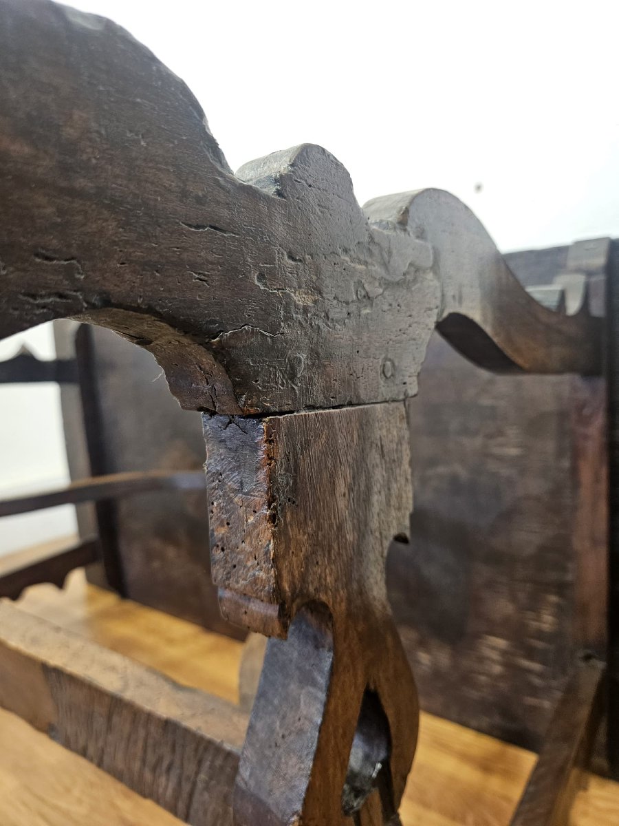 Tavolo fratino piemontese in noce – fine XVII secolo-photo-3
