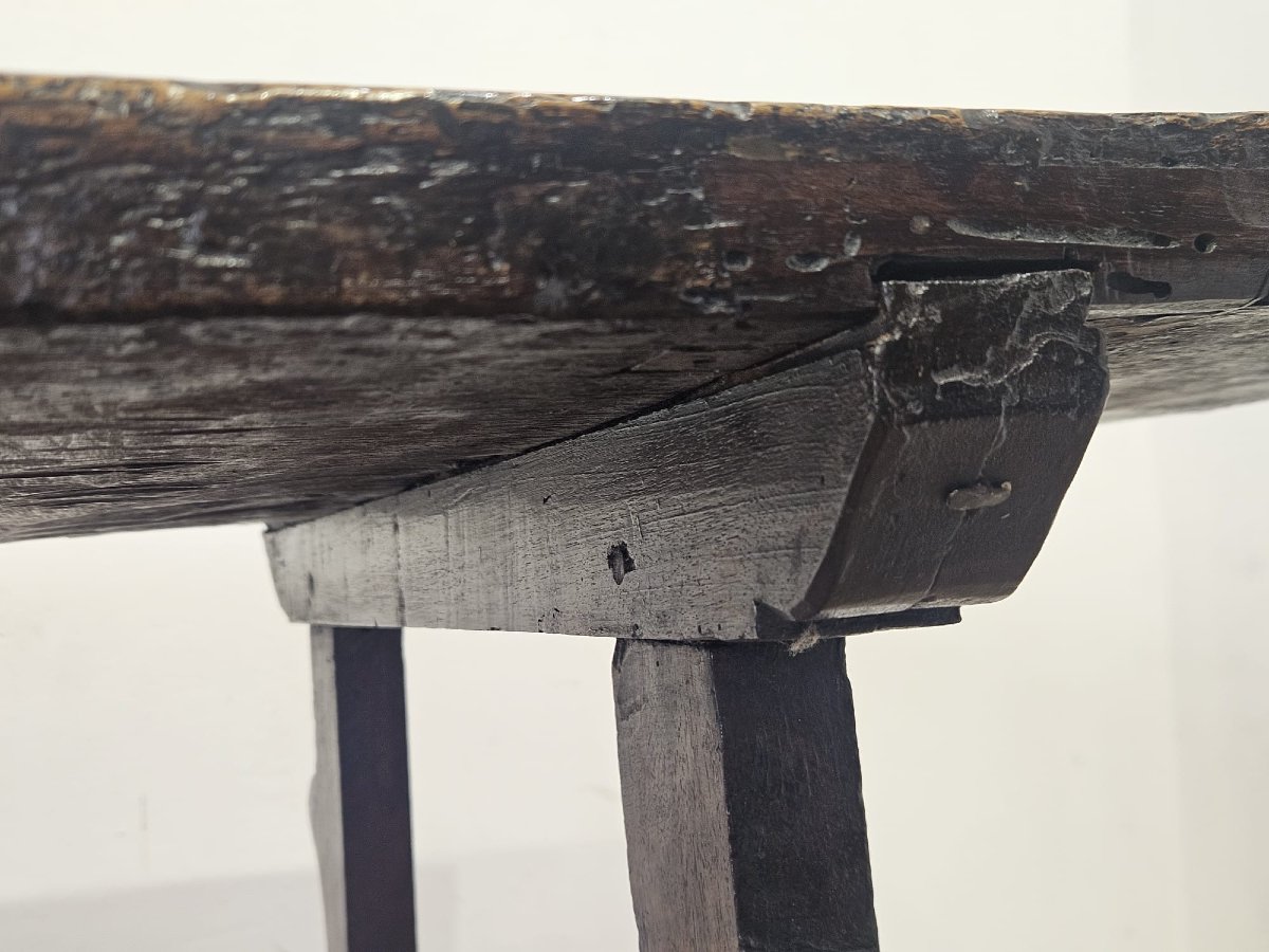 Tavolo fratino piemontese in noce – fine XVII secolo-photo-4