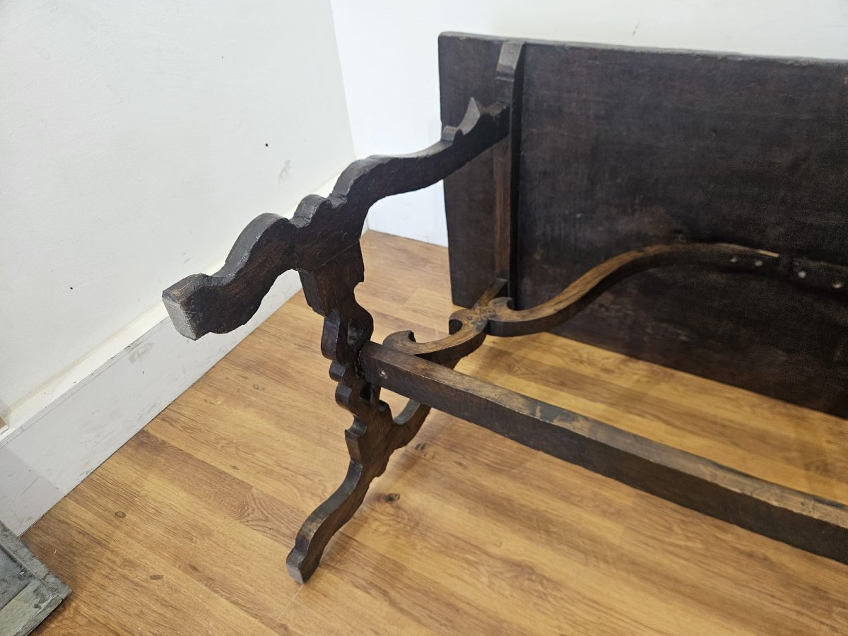 Tavolo fratino piemontese in noce – fine XVII secolo-photo-5