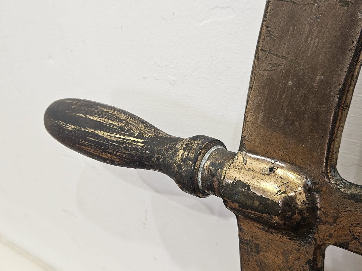 Timone navale in bronzo e ottone – Seconda Guerra Mondiale – tipo Liberty Ship-photo-5