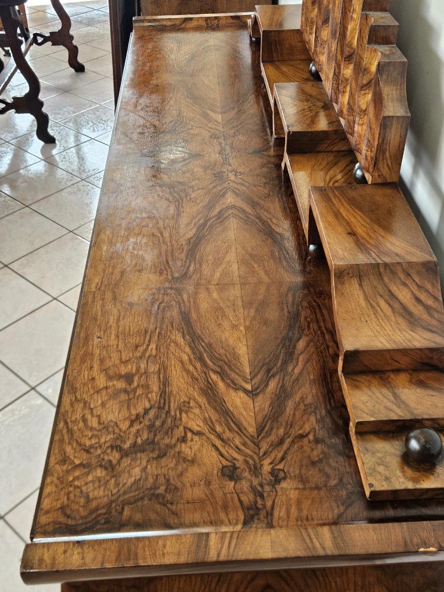 Credenza Art Déco in radica di noce – Prima metà del XX secolo-photo-1