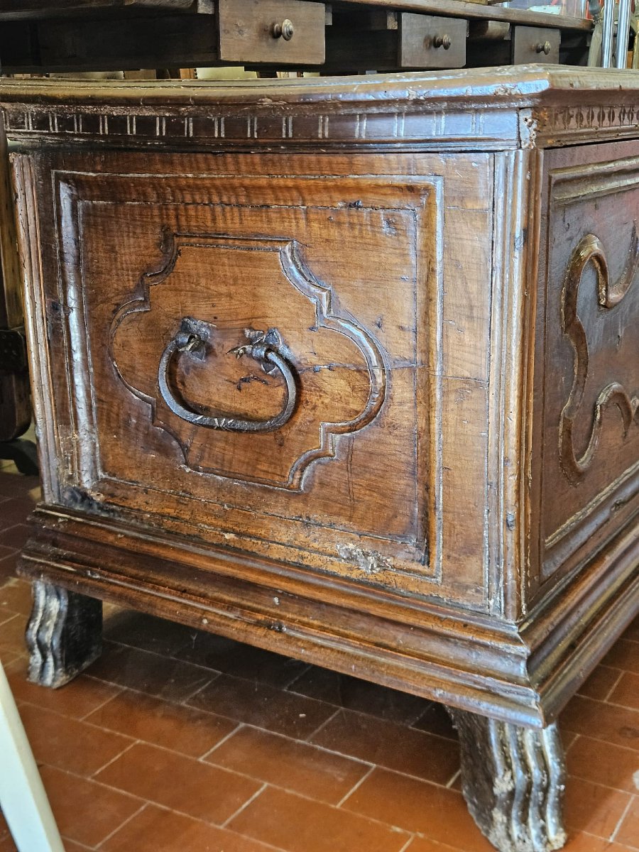 Cassapanca in noce – XVIII secolo-photo-2