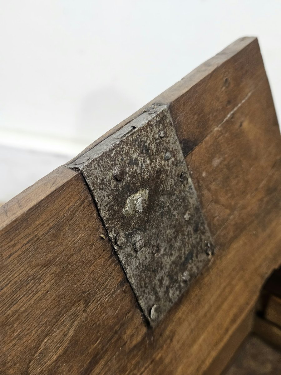 Antica scatola da marina in legno finemente inciso – XIX secolo-photo-3