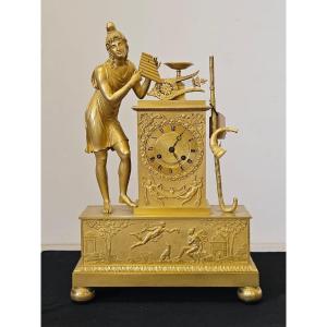 Orologio "Parigina"  in bronzo dorato - XIX Sec.