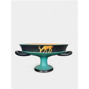 Alzata italiana in ceramica Art Déco – Vibi, anni ’30
