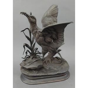 Bronze Sculpture By J Moignier. 19 Centuries.
