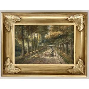 Cornelius Van Leemputten 1841-1902. Paint.