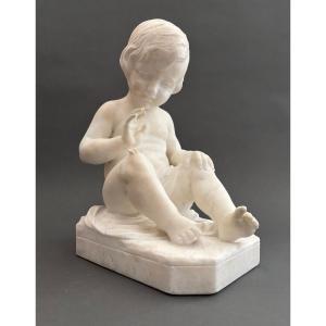E Battiglia Firenze Alabaster Sculpture. Italy 19th Century.