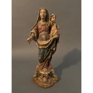Mary With Child. 17th-18th Centuries.