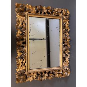 19th Century Mirror. Wood, Gilding.