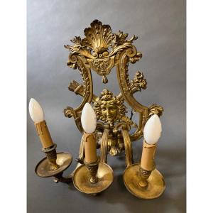 Large Wall Lamp. 19th Century.