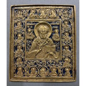 Bronze Icon. Russia, 19th Century.