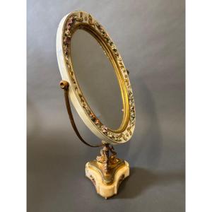 Mirror. Porcelain From Dresden, Germany.