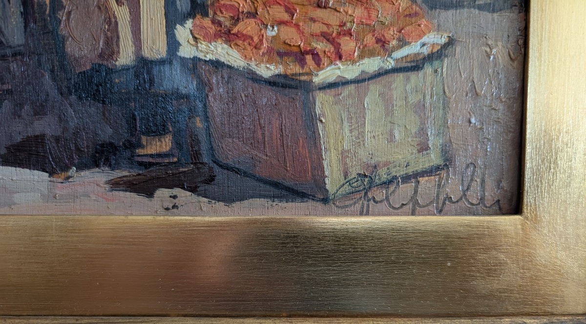 "Scena di mercato" Cafiero Filippelli 1889-1973-photo-3
