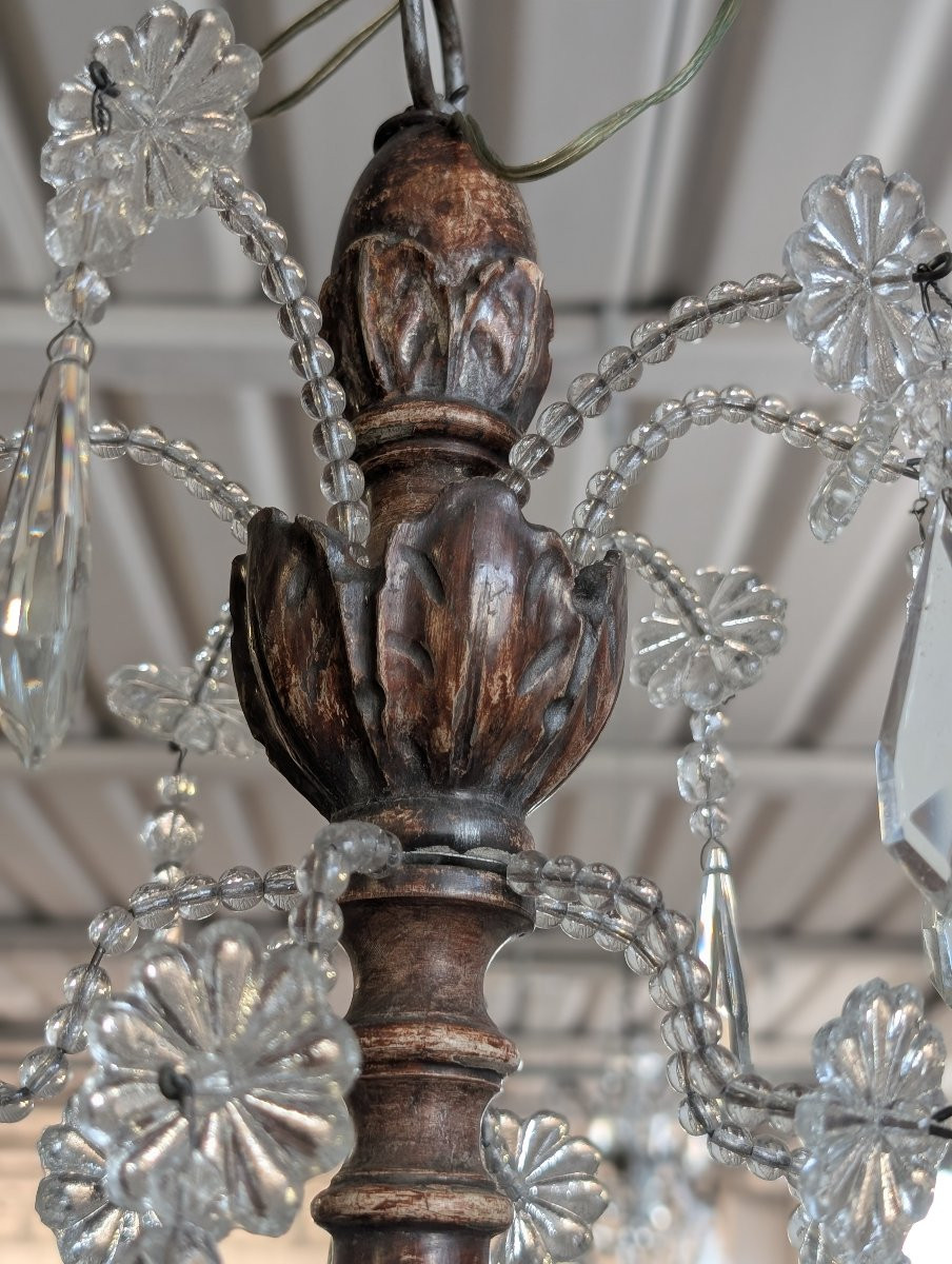 Lampadario Genovese in Cristallo – Fine XIX Secolo-photo-3