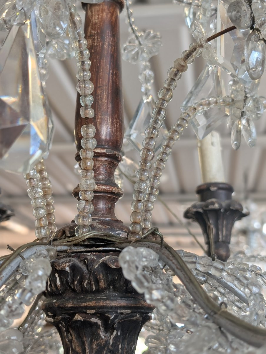Lampadario Genovese in Cristallo – Fine XIX Secolo-photo-6