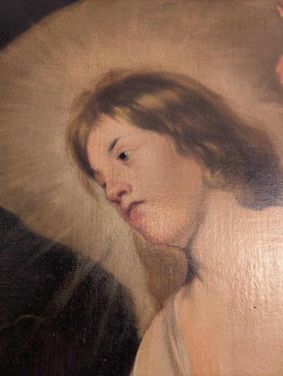 Dipinto Antico – Scuola Fiamminga del XVII secolo-photo-3