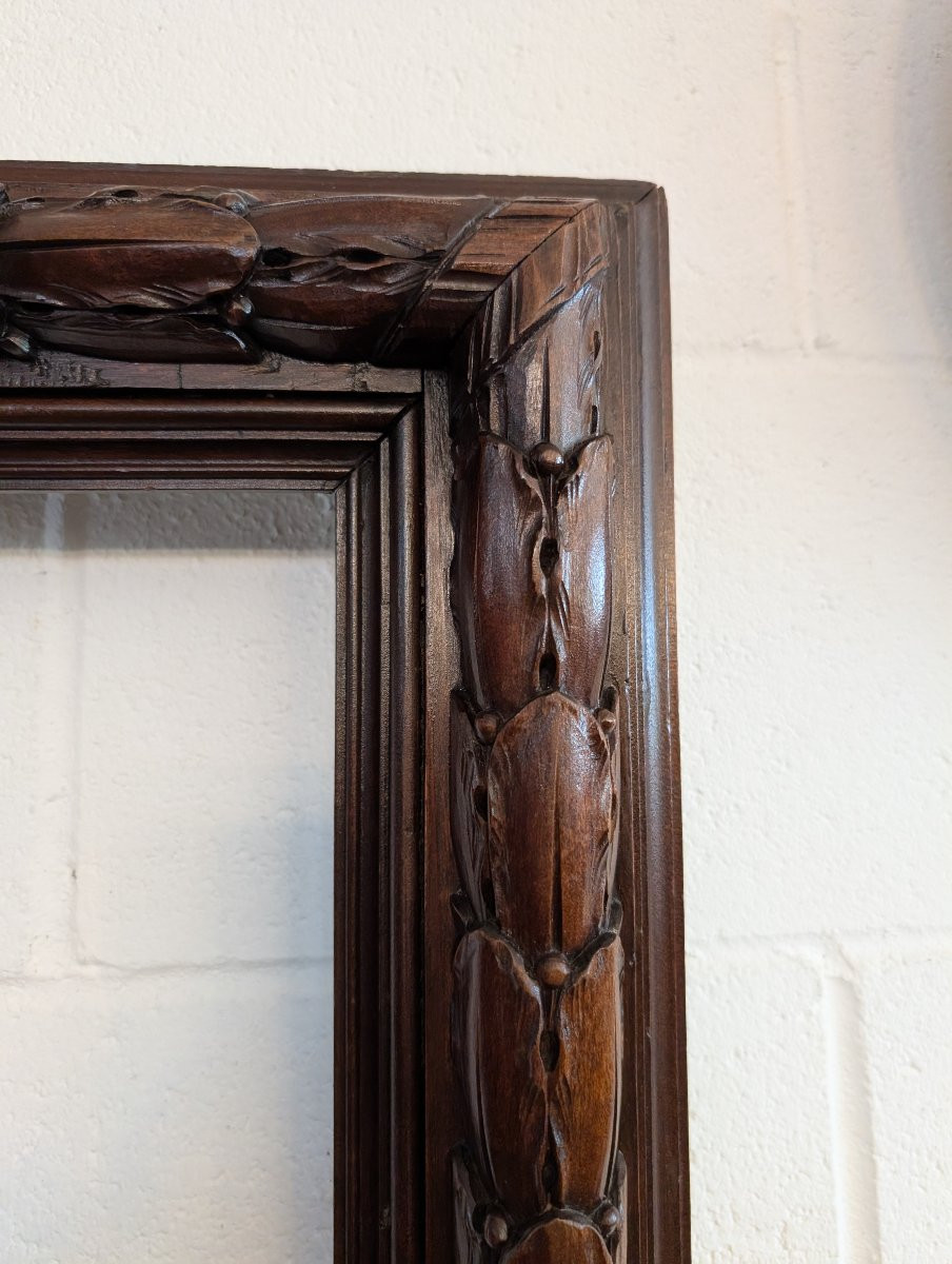 Cornice italiana in legno massello scolpito – Seconda metà dell’Ottocento-photo-1