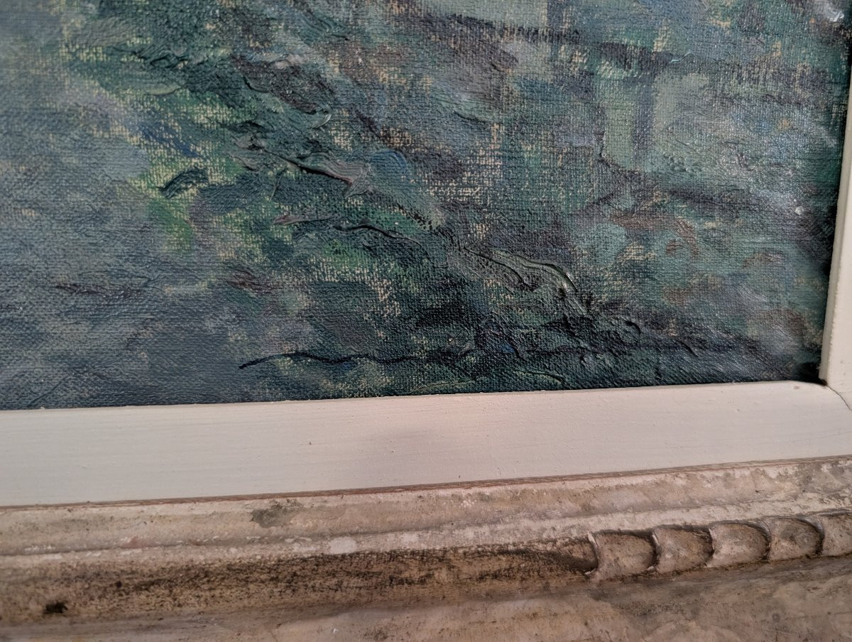 Giovanni Molteni (XX secolo)  "Paesaggio alpino – Presolana"-photo-2