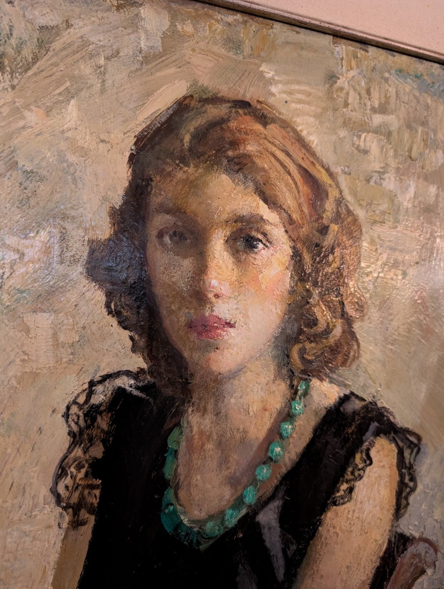 Giulio Salti (1899–1984) – Ritratto di giovane donna-photo-5