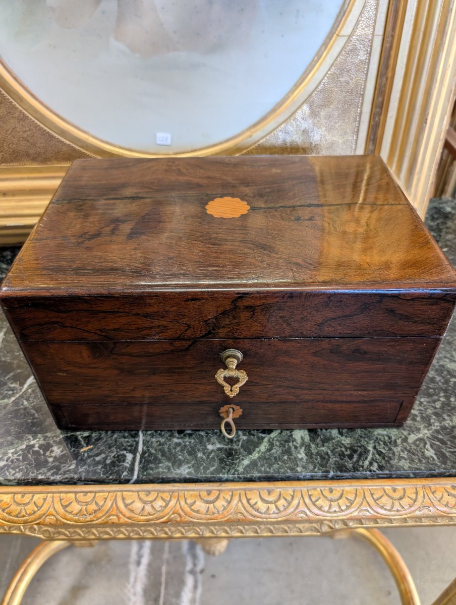 Elegante Scatola da Signora in Palissandro – XIX Secolo-photo-2
