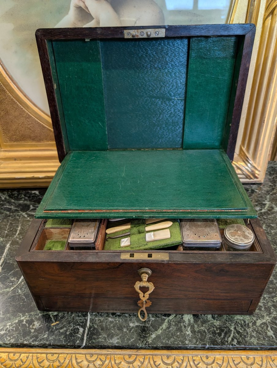 Elegante Scatola da Signora in Palissandro – XIX Secolo-photo-3