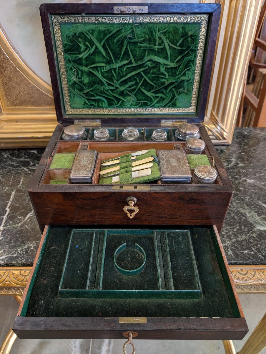 Elegante Scatola da Signora in Palissandro – XIX Secolo-photo-3