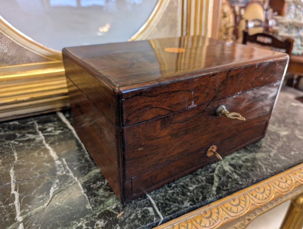 Elegante Scatola da Signora in Palissandro – XIX Secolo-photo-5