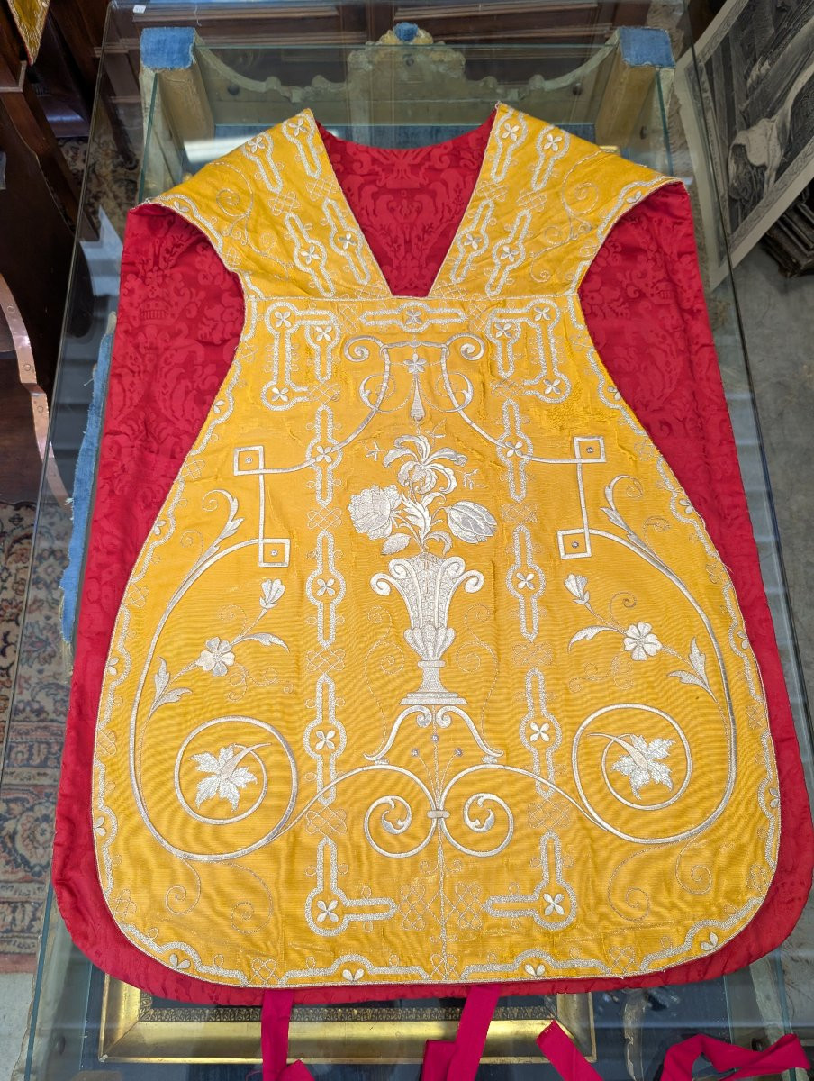 Pianeta a Decorazione Floreale – Seconda Metà dell’Ottocento-photo-3