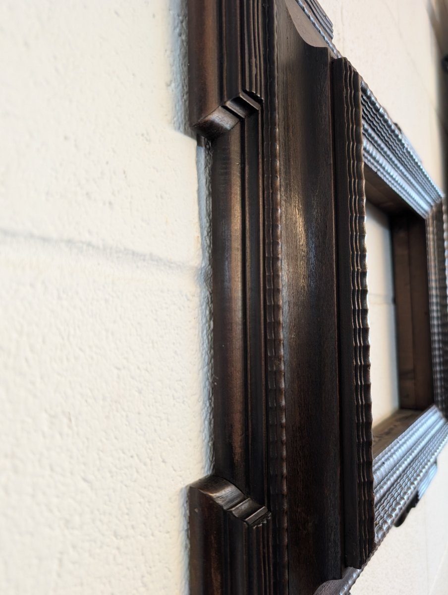 Cornice Guilloché in Legno – Fine Ottocento-photo-3