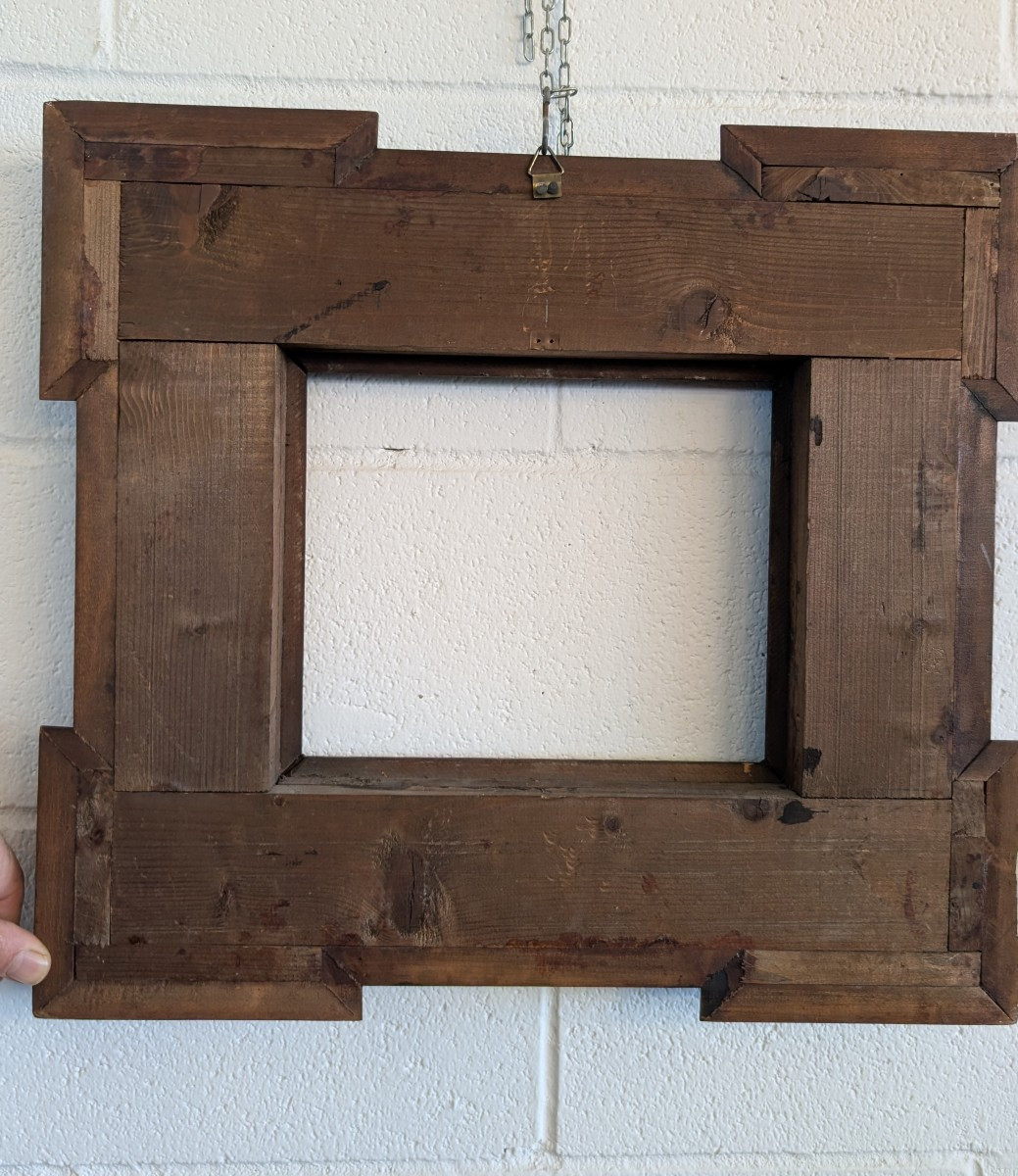 Cornice Guilloché in Legno – Fine Ottocento-photo-1