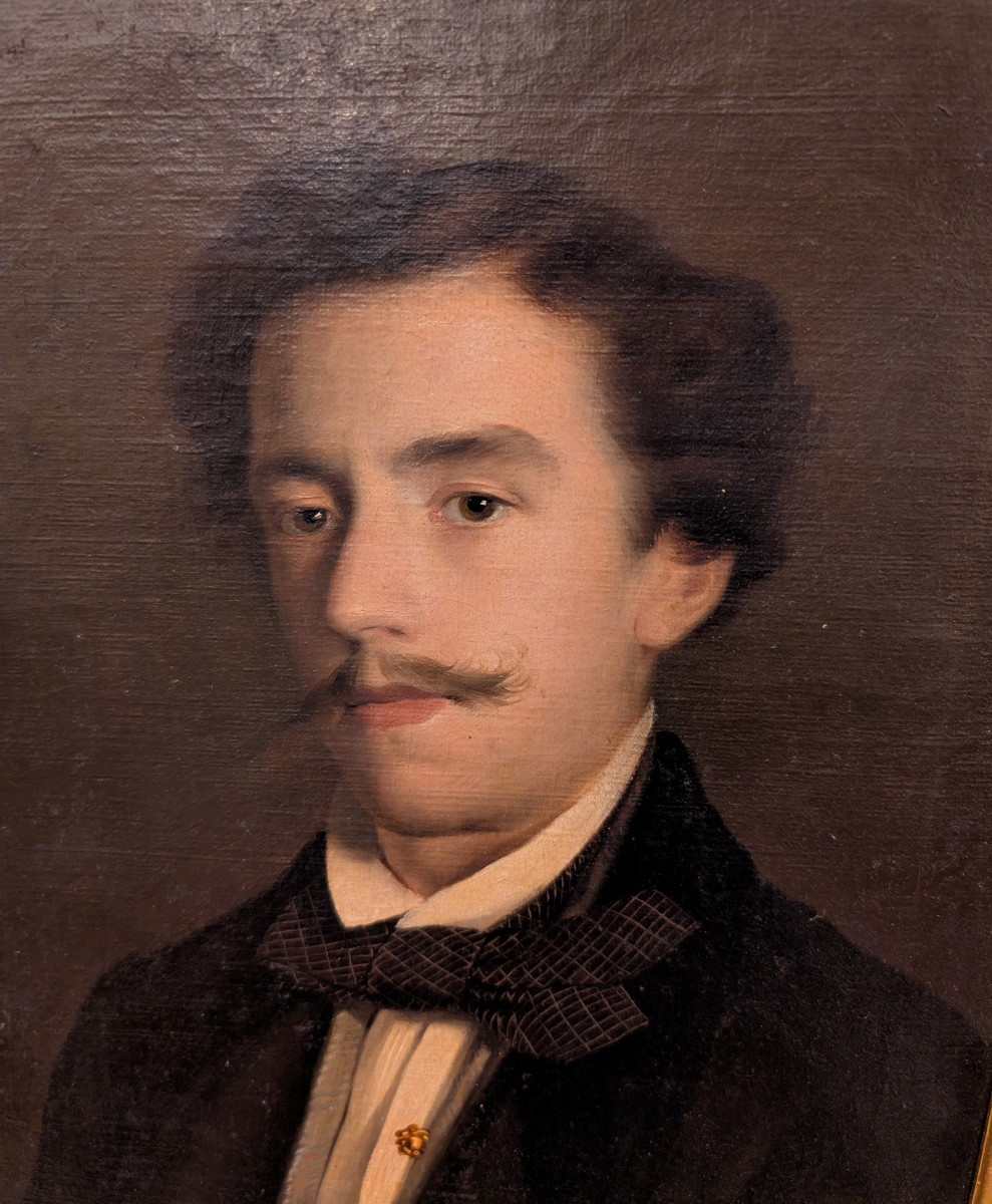 Raffaele Giannetti (1858-1941) – Ritratto maschile, 1916 – Olio su tela