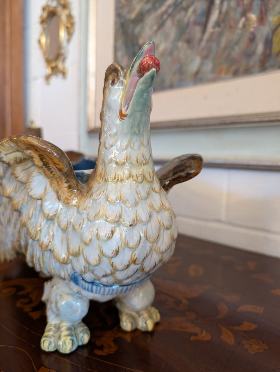 Fioriera da Tavolo in Ceramica – Manifattura Ginori, Fine XIX Secolo-photo-2