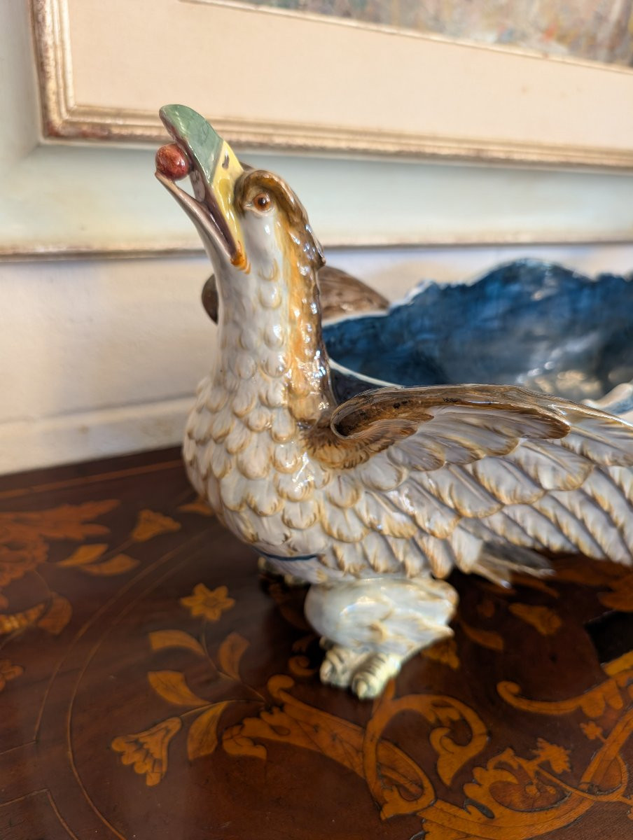 Fioriera da Tavolo in Ceramica – Manifattura Ginori, Fine XIX Secolo-photo-4