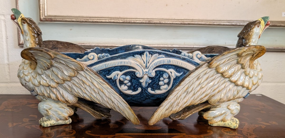 Fioriera da Tavolo in Ceramica – Manifattura Ginori, Fine XIX Secolo