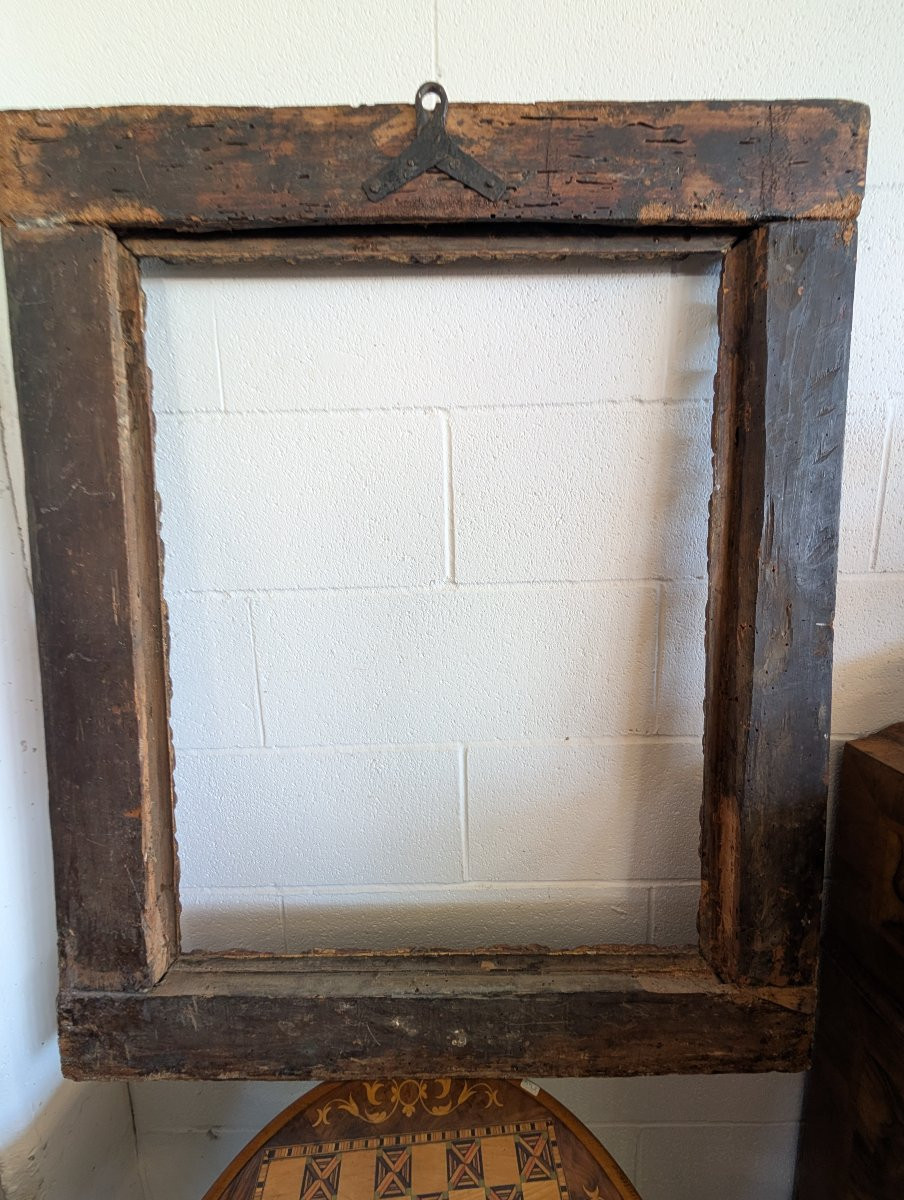 Cornice barocca in legno intagliato e dorato-photo-7