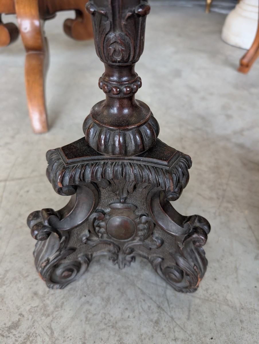 Coppia di tavolini neorinascimentali – Seconda metà del XIX secolo-photo-3