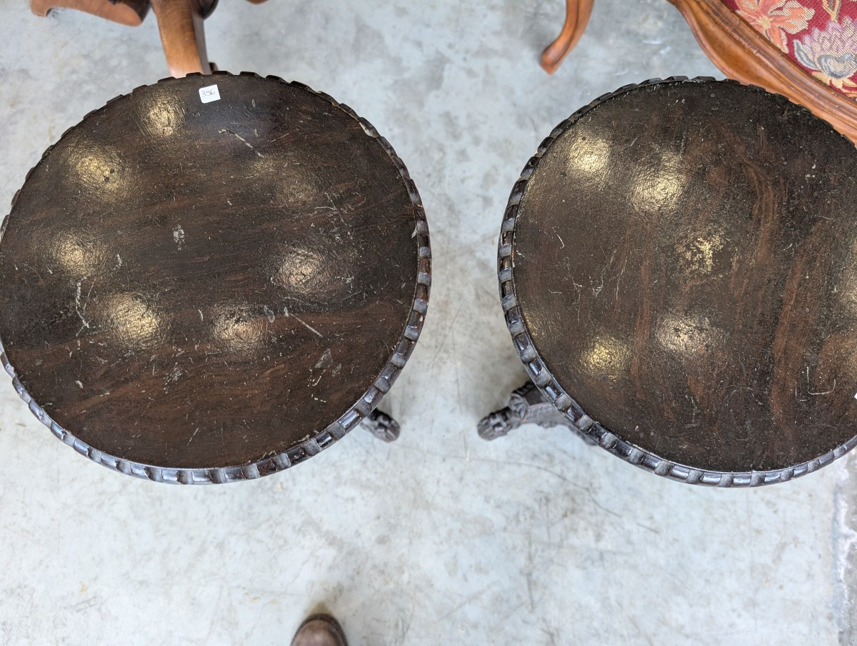 Coppia di tavolini neorinascimentali – Seconda metà del XIX secolo-photo-4