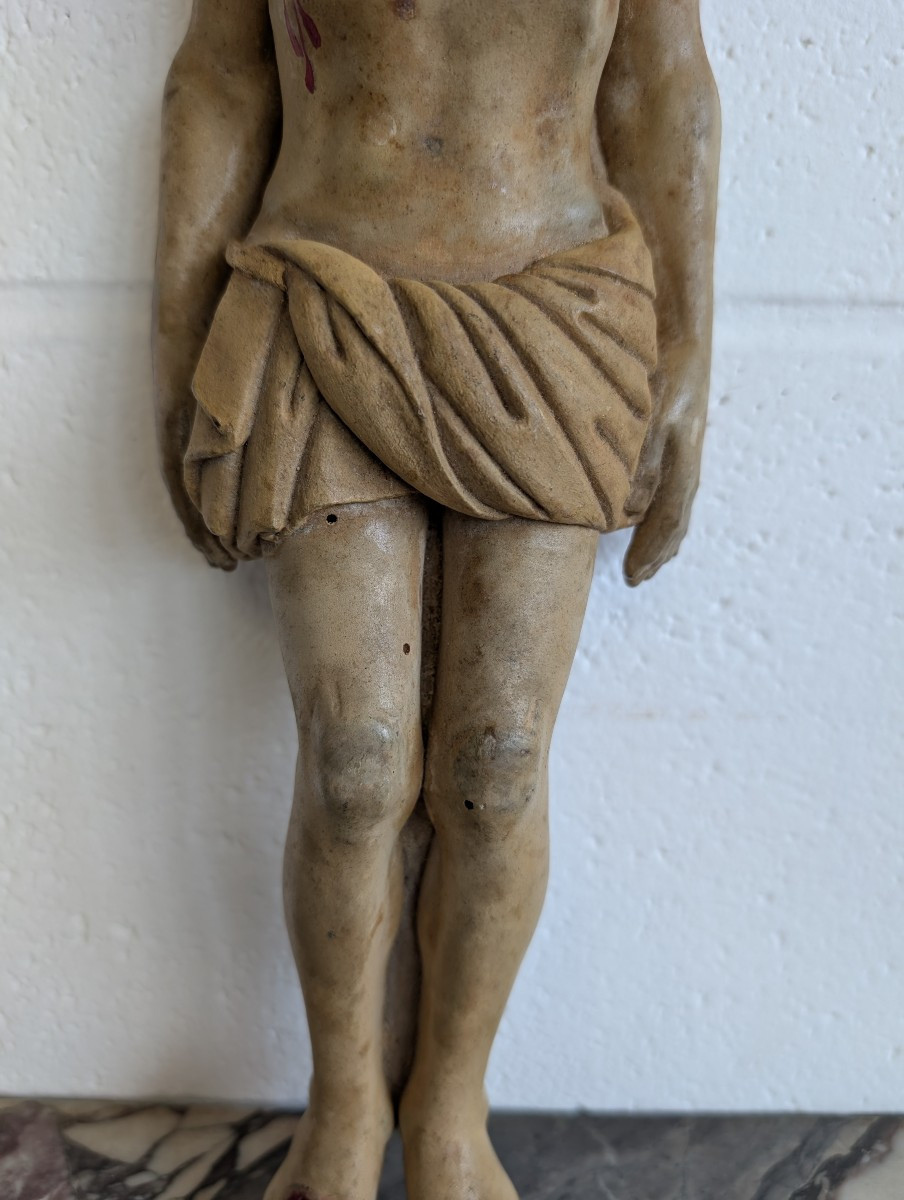 Cristo policromo finemente intagliato – primi del Novecento-photo-3