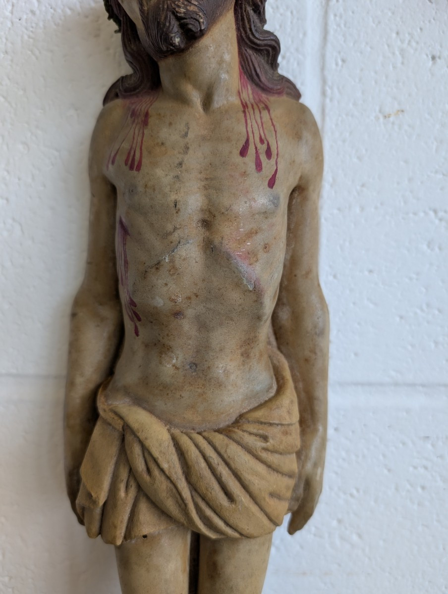 Cristo policromo finemente intagliato – primi del Novecento-photo-4
