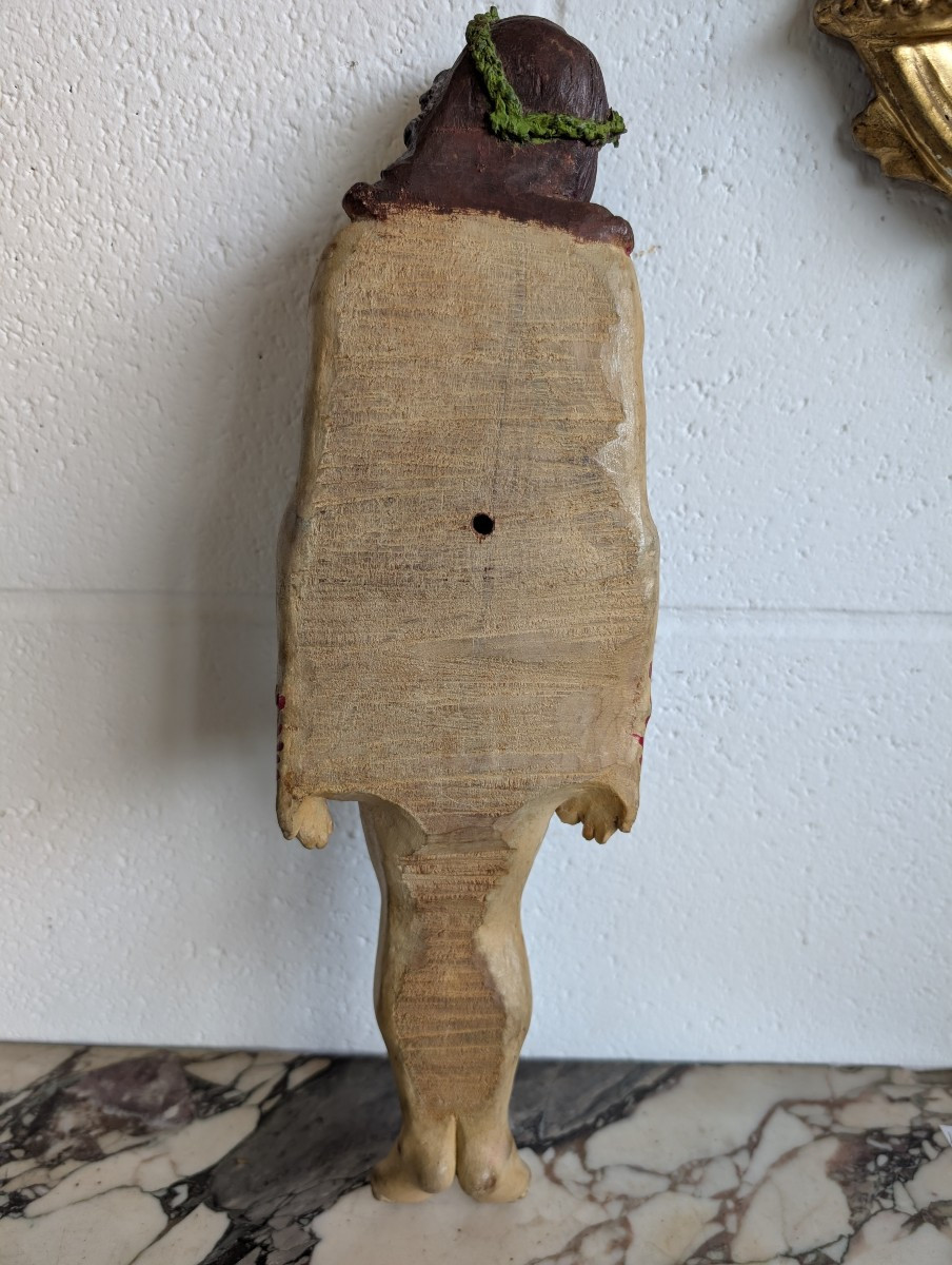 Cristo policromo finemente intagliato – primi del Novecento-photo-3