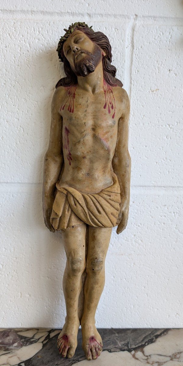 Cristo policromo finemente intagliato – primi del Novecento