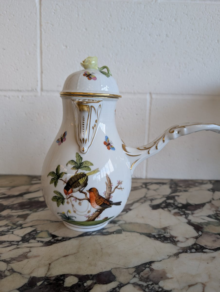 Cioccolatiera in porcellana dipinta a mano – Manifattura Herend-photo-1