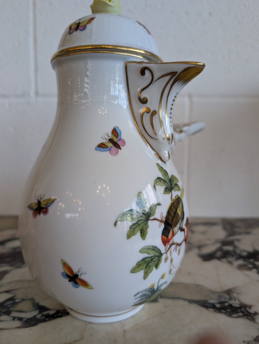 Cioccolatiera in porcellana dipinta a mano – Manifattura Herend-photo-3